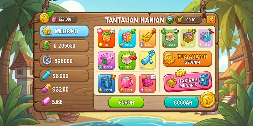 Tampilan grafik yang memukau di dalam game.