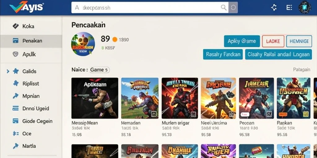 Tantangan level yang semakin meningkat dan seru.