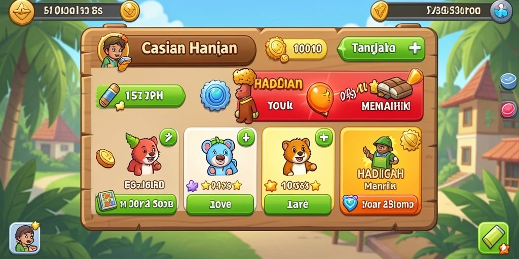 Karakter yang dapat dikustomisasi sesuai keinginan.